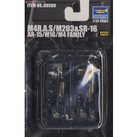 Trumpeter 1/35 AR-15 / M16 / M4 Family - SR16 00509 Plastic Model Kit