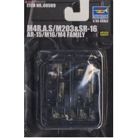 Trumpeter 1/35 AR-15 / M16 / M4 Family - SR16 00509 Plastic Model Kit