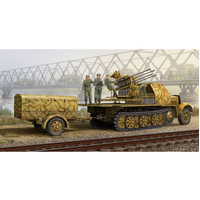 Trumpeter 1/35 German 2cm Flak SDKFZ 8T Late 01524 Plastic Model Kit