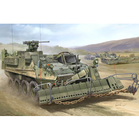 Trumpeter 1/35 M1132 Stryker Engineer Squad Vehicle w/SMP-Surface Mine Plow/AMP Plastic Model Kit 01575