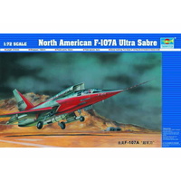 Trumpeter 1/72 North American F-107A Ultra Sabre Plastic Model Kit 01605