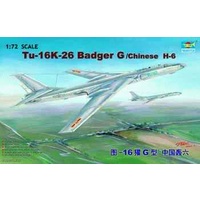 Trumpeter 1/72 Tu-16K-26 Badger G / Chinese H-6 (re-stocked) Plastic Model Kit 01612