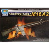 Trumpeter 1/3 AR15/M16/M4 FAMILY-M16A2 Plastic Model Kit 01907