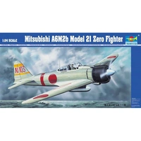 Trumpeter 1/24 Aircraft-A6M2b Model21 zero fighter Plastic Model Kit