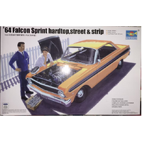 Trumpeter 1/25 '64 Ford Falcon Sprint Hardtop, street & strip] Plastic Model Kit 02508