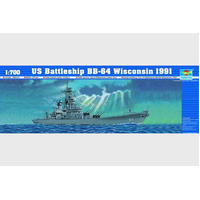Trumpeter 1/700 USS Wisconsin 1991 05706 Plastic Model Kit