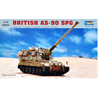 Trumpeter 1/72 British AS-90 self-propelled howitzer Plastic Model Kit 07221