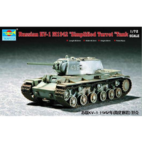Trumpeter 1/72 Russian 1942 KV-1 Simplified Turret 07234 Plastic Model Kit