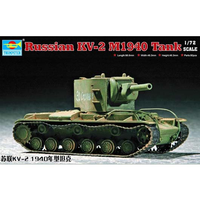 Trumpeter 1/72 Soviet KV-2 M1940 tank Plastic Model Kit 07235