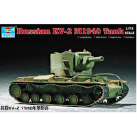 Trumpeter 1/72 Soviet KV-2 M1940 tank Plastic Model Kit 07235