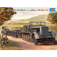 Trumpeter 1/72 German Sd.Kfz.9 (18t) Half-Track & Sd.Ah.116 07275 Plastic Model Kit