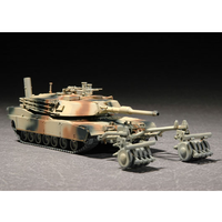 Trumpeter 1/72 M1A1 Abrahms with Mine Roller Set 07278 Plastic Model Kit