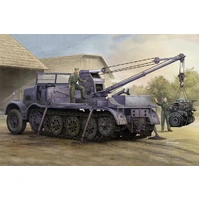 Trumpeter 1/35 Schwerer Zugkraftwagen 18 t with 6 t Billstein-Crane Sd.Kfz.9/1 Plastic Model Kit