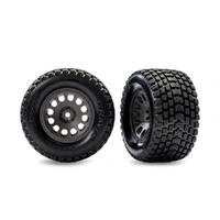 Traxxas Grey Front Mini XRT Wheels w/Gravix Tyres (2)