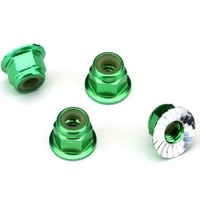 Traxxas Nuts, 4mm Flanged Nylon Lockin