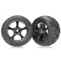 Traxxas Mounted Anaconda Tyre on Tracer Black Chrome (R) TRA-2478A