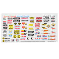 Traxxas Racing Sponsors Decal Sheet