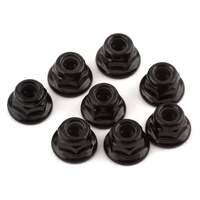 Traxxas 3mm Flanged Nylon Nuts (Black) (8)