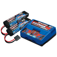 Traxxas Battery/charger complete pack (includes #2972 Dual iD® charger (1), #2869X 7600mAh 7.4V 2-cell 25C LiPo battery (2))