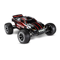 Traxxas 1/10 Rustler RTR with LED Lights Red/Black