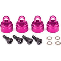Traxxas Shock Caps, Aluminium Pink-Anod (4)