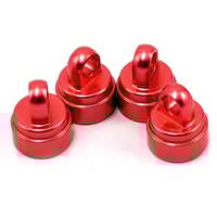 Traxxas Aluminum Ultra Shock Cap (Red) (4)