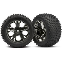 Traxxas Mounted Alias Tyres on All Star Black Chrome (Rear) TRA-3770A