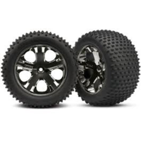 Traxxas Mounted Alias Tyres on All Star Black Chrome (Rear) TRA-3770A