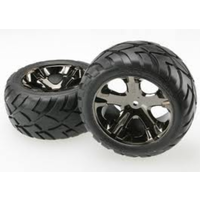 Traxxas Mounted Ananconda Tire on All Star Black Chrome(Rear) TRA-3773A