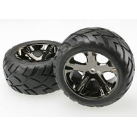 Traxxas Mounted Ananconda Tire on All Star Black Chrome(Rear) TRA-3773A