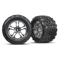 Traxxas Talon Tyres/Wheels Assembled SS Chrome Revo/Maxx TRA-5174