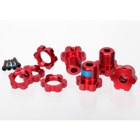 Traxxas Wheel Hubs Splined 17mm Red-Anodized (4) TRA-5353R