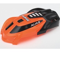 Traxxas Canopy, Alias, Orange/ Screws Canopy,