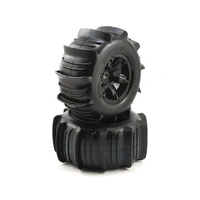 Traxxas X-Maxx Pre-Mounted Paddle Tires & Wheels (2) (Black)