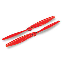 Traxxas Rotor blade set, red (2) with screws