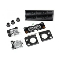 Grille, Land Rover® Defender®/ grille mount (3)/ headlight housing (2)/ lens (2)/ headlight mount (2) (fits #8011 body)