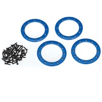 Traxxas Beadlock Rings, Blue (2.2")
