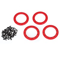 Traxxas Beadlock Rings, Red (1.9")