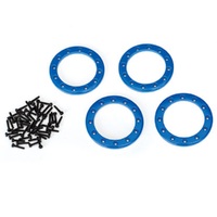 Traxxas Beadlock Rings, Blue (1.9")