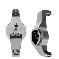 Traxxas Caster Blocks, 6061-T6 Alum, Charcoal Gray-Anod, L&R