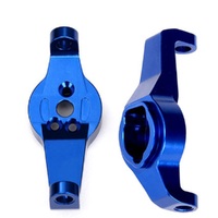 Traxxas Caster Blocks, 6061-T6 Alum, Blue-Anod, L&R