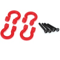 Traxxas Bumper D-Rings, Red (F Or R)