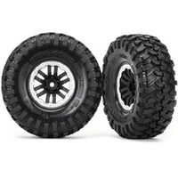 Traxxas Tires & Wheels, Ass, Glued, TRX-4, Satin Wheels, Canyon Trail 1.9 Tires (2)
