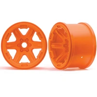 Traxxas Whls, 3.8' (Orange) (2) (17mm Splined)