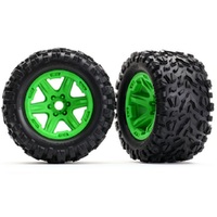 Traxxas Tires & Whls, Assemb, Glued (Green)