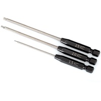 Traxxas Speed Bit Set, Hex Driver, 3-Piece Straight (1.5mm, 2.0mm, 2.5mm), 1/4' Drive