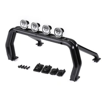 Traxxas 9262R Roll Bar Black / Mounts w/ LED Light Bar - Front (2) Rear L/R for TRX-4
