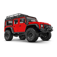 Traxxas 1/18 TRX-4M Land Rover Defender RC Rock Crawler (Red)