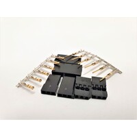 Tornado RC Futaba connector set Gold plated terminals 2pairs/bag