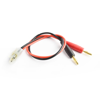 Tornado RC Male Tamiya to 4.0mm connector charging cable16AWG 30cm silicone wire 